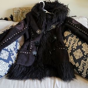 Killstar Salem City Shearling coat